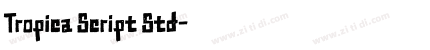 Tropica Script Std字体转换